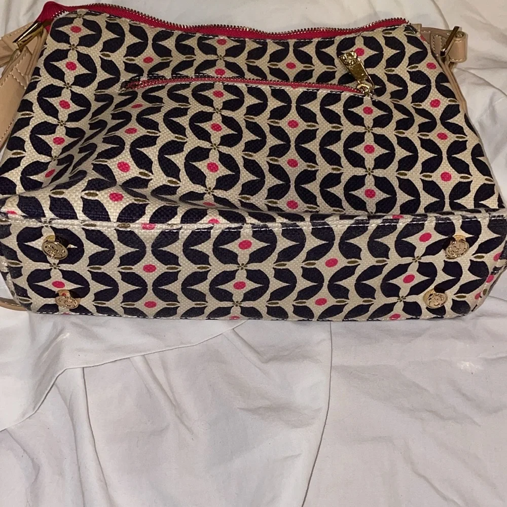 Spartina 449 Maritime Piper Dixie Hobo Bag Leather Linen